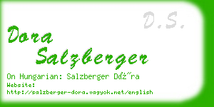 dora salzberger business card